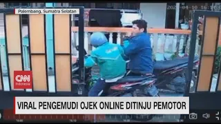 Viral Pengemudi Ojek Online Ditinju Pemotor