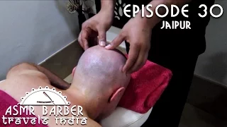 Neck and Head Ayurvedic Massage at Indian SPA - ASMR intentional no talking