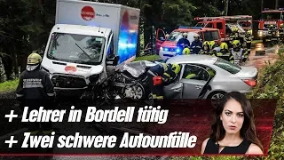 Lehrer in Bordell tätig ++ Zwei schwere Autounfälle | krone.at NEWS