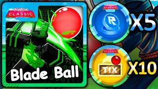 THE CLASSIC! HOW TO GET x10 TICKETS & x5 TOKENS BADGES FROM BLADE BALL! (ROBLOX)