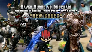 Raven Guard vs Drukhari *NEW CODEX* Warhammer 40K Battle Report