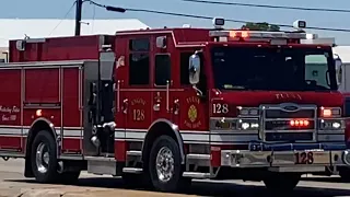 Tulsa Engine 128 Responding (Horn, Q!)