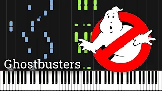 Ghostbusters Theme Song (Piano Tutorial) [Synthesia]