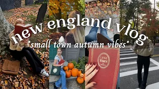 New England autumn vlog! *pumpkin patch, little women house, old library, & Salem, MA* 🍂☕️📚