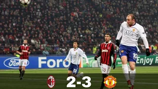 Milan vs Manchester United 2-3 All Goals & Highlights | Champions League 2009/10