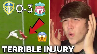 Liverpool Fan Reacts HORRIFIC INJURY! To Harvey Elliot | Leeds United 0-3 Liverpool MATCH HIGHLIGHTS