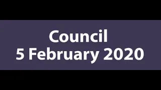 Merton Full Council Meeting 5 February 2020 7.15pm