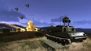 Russian Fighter Jets Destroyed by Ukraine Anti-air Tank - Arma 3