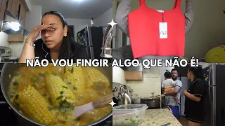 COMPRINHAS QUE FIZ NA ZARA | FIZ UM JANTAR DELICIOSO, FILMEI TUDO PARA VOCÊS | NOSSA ROTINA NOS EUA