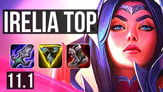 IRELIA vs SHEN (TOP) | Rank 3 Irelia, 6 solo kills, Rank 13 | EUW Grandmaster | v11.1