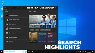 Microsoft Adds New ‘Search Highlights’ Feature to Windows 10 with Latest Update