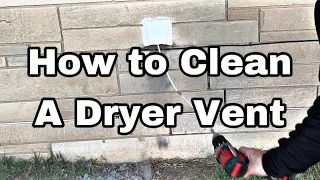 Holikme Dryer Vent Cleaning Kit/ How to Clean a Dryer Vent