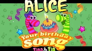 Tina & Tin Happy Birthday ALICE (Personalized Songs For Kids) #PersonalizedSongs