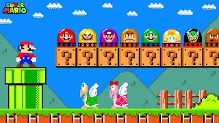Super Mario Bros. but there are MORE Custom Switches All Characters!..