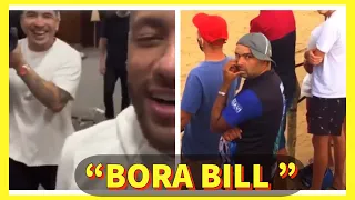 Neymar muda meme do 'Bora Bill' e faz brincadeira com amigo