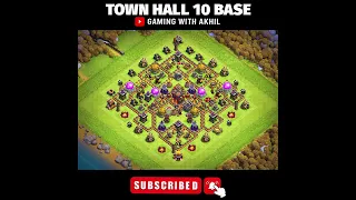 ULTIMATE TH10 HYBRID/TROPHY Base!! COC Town Hall 10 (TH10) Trophy Base Design - Clash of Clans