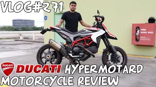 Vlog#271 Ducati Hypermotard 821SP Motorcycle Review Singapore