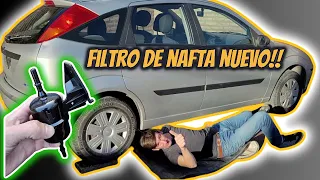 Como cambiar filtro de combustible (NAFTA) en Ford Focus One