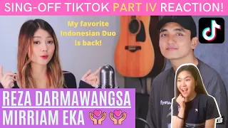 Reza Darmawangsa VS Mirriam Eka | SING-OFF TIKTOK SONGS Part IV REACTION! + My Favorite Parts!