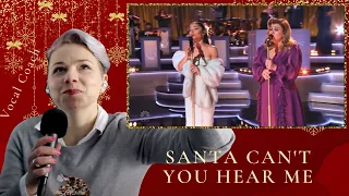 Kelly Clarkson & Ariana Grande - Santa Cant You Hear Me - Vocal Coach Analysis & Reaction Reaction