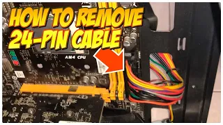 SMALL TIPS PC: HOW TO REMOVE 24-PIN MOTHERBOARD CABLE (ENG SUB)