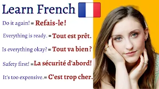 COMMON and USEFUL  FRENCH Sentences, Phrases and Words for Daily CONVERSATIONS | Learn French