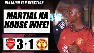 ARSENAL 3-1  MAN UTD ( Jude - NIGERIAN FAN REACTION) - PREMIER LEAGUE HIGHLIGHTS 2023-24