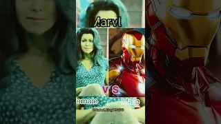 Marvel team female vs male superhero Avengers 😎💪#hero #new #female #marvel #viral #youtubeshorts