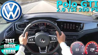 2021 VW Polo GTI 2.0 TSI 200 PS TOP SPEED AUTOBAHN DRIVE POV