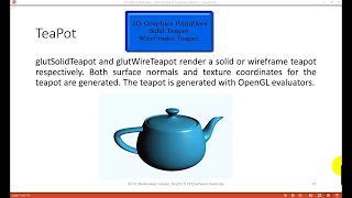 OpenGL Tutorial for Beginners for 3 D images for teapot