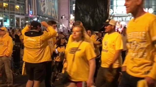 Nashville Celebrates Predators NHL Western Conference win.