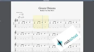 Green Onions Rockschool Grade 1 Guitar Play Along