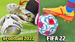 🔥eFootball 2022 vs FIFA 22 ● Graphics & Details Comparison ● Unreal Engine vs Frostbite Engine