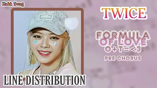 TWICE (트와이스) - "Formula of Love O+T=♡" Pre-Chorus ~ Line Distribution