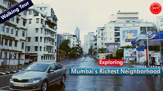 Exploring Mumbai's Richest Neighborhood | Vlog 12 | With English Subtitles | Walking Tour |