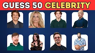 Guess the Celebrity in 3 Seconds | 50 Most Famous People | Brain Games