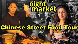 Epic China Night Market STREET FOOD Tour | not halal but still HALAL