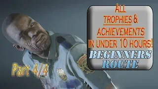 RESIDENT EVIL 2 REmake (PS4) 100% Walkthrough all trophies / achievements under 10 hours PART 4 / 4