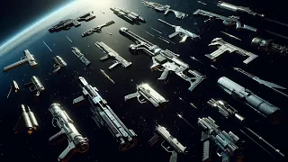What is the range of weapons if used in space?