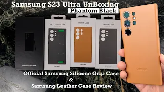 Samsung S23 Ultra Phantom Black Unboxing and Samsung Case Review