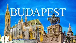 Bird's Eye View of BUDAPEST in 4K UHD :  Relaxation Film 4K ( beautiful places in the world 4k )