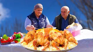 Pilaf from Chicken! Delicious Azerbaijani village food