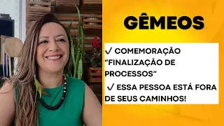 GÊMEOS ♊️Comemoração,Finalização Processos”Jurídico/Seletivo”•Essa Pessoa Está Fora de Seus Caminhos