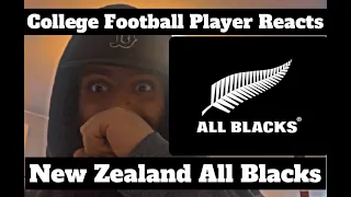 College Football Player REACTS to the NEW ZEALAND ALL BLACKS