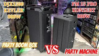 DJX 1500 KEVLER VS PM15 PRO KONZERT/PORTABLE BLUETOOTH SPEAKER ‎@Edlim Electronics.