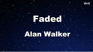 Faded - Alan Walker Karaoke 【With Guide Melody】 Instrumental