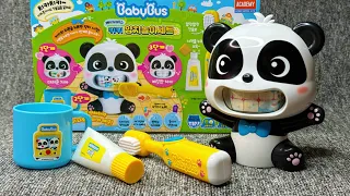 Satisfying with Unboxing Cute BabyBus Toothbrush Toothpaste Melody Figure Pretend Playset, Toy ASMR