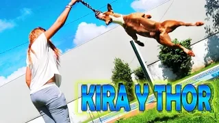 KIRA CASI SE CAE A LA PISCINA!! QUE SUSTO!!