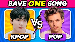KPOP vs POP ❤️‍🔥 | Save One Drop One Song 🎵 [Extreme Edition]