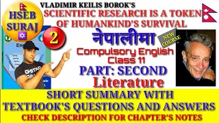 Scientific Research is a Token of Humankind's Survival Summary in Nepali|Compulsory English Class 11